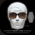 thumbnail image 3 of proSPORT Bifocal Women Reading Sunglass Oversized Reader Brown Cheetah Frame, 3 of 6