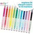 thumbnail image 2 of OOLY Dual Tone Double-Ended Brush Markers 12 Markers and 24 Colors, 2 of 6