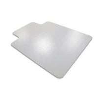 HomeStock Vinyl Chair Mat For for Standard Pile Carpets Up To 3/8" Height, Lipped - 48" X 60", Ergonomic Easy Glide Surface, Ideal for Use At Computer Desk or WorkStation