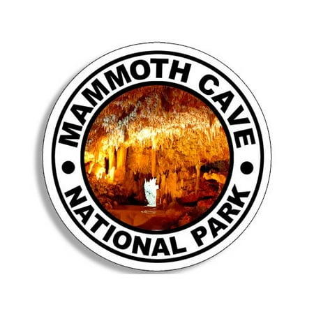 Round MAMMOTH CAVE National Park Sticker (rv camp hike (Best Rv Camping Spots In Colorado)