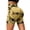Yellow, variant on Breezora Womens High Rise Tie Dye Workout Shorts Belly Firming Compression Yoga Shorts Seamless Sporty Bottoms