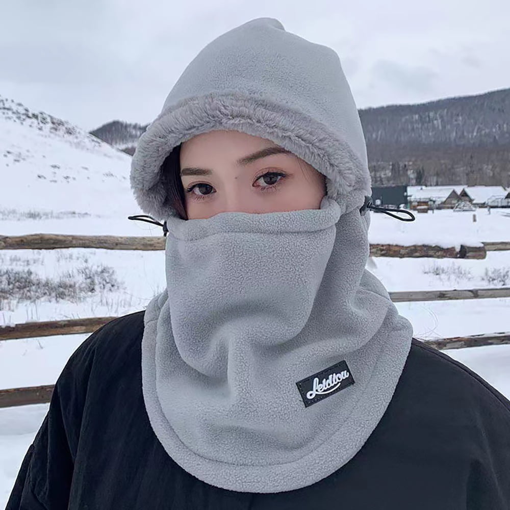 3 in 1 Winter Hat with Mask Neck Windproof,Outdoor Ride Fleece Ski Mask Cold,Winter Warm Ear Protection Snow Caps