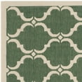thumbnail image 2 of SAFAVIEH Courtyard Estelle Geometric Indoor/Outdoor Area Rug, 5'3" x 7'7", Dark Green/Beige, 2 of 4