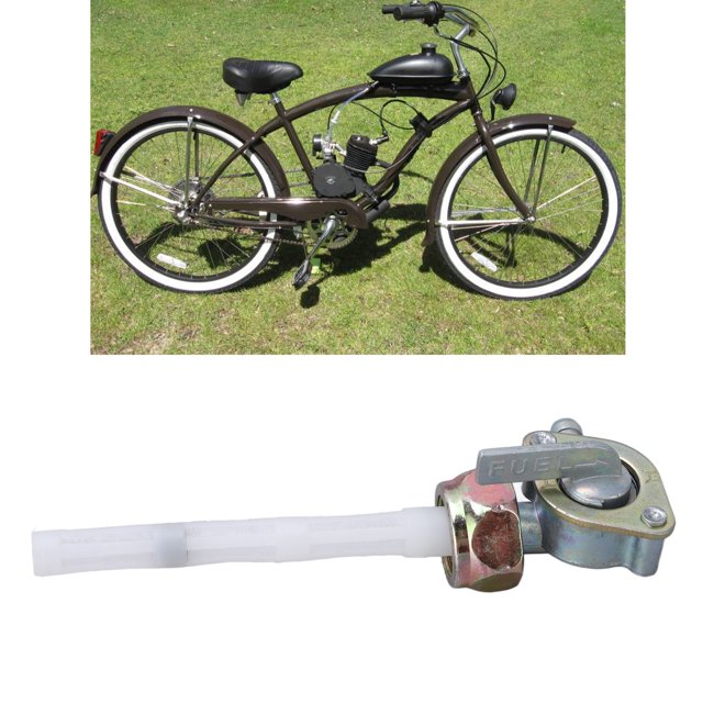 Bicicletas Tank de Combustible Petcock, interruptor de Cierre de Gas Buen Efecto de Sellado de Aluminio A Prueba de ÓXido Para 49cc 66cc 50cc 80cc Bicticleta Motorizada