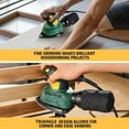 thumbnail image 3 of Sander, 14000 OPM compact sander with 12 sheets of sandpaper for wood and metal surfaces Compact sander Durable construction, 3 of 4
