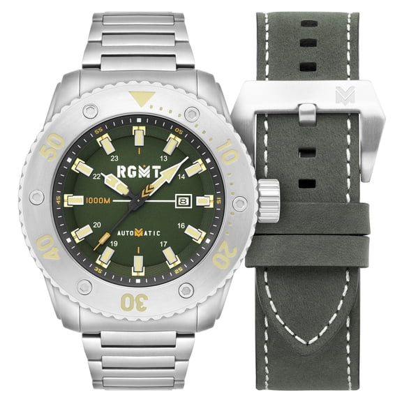 RGMT All-Brite Stainless Steel 54mm Japanese Automatic Wristwatch RG-8056-44