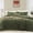 Olive Green, variant on Amberspace Prewashed fabric 3-piece Bed in a Bag Comforter Set with Sheets,Olive Green,Queen