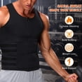 thumbnail image 7 of MISS MOLY Men Waist Trainer Vest Sweat Vest Hot Neoprene Zipper Sauna Tank Top Workout Shirt, 7 of 7