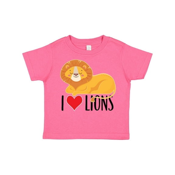 Inktastic I Love Lions Boys or Girls Toddler T-Shirt