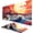 Anime Japan Kanagawa Wave, variant on Large Mouse Pad, Desk Pad, XXL XL Extended Gaming Mouse Pad, Desk Mat for Office & Home, Long Keyboard Mat, Huge Mouse Pad, Desktop Full Cover 31.5 x 11.8 Inches, Silent Midnight Flowers Black