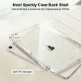 thumbnail image 5 of Fintie Slim Case with Pencil Holder for iPad Air 11" M3 (2025) / M2 (2024), iPad Air 10.9" 5th/4th Gen – Sparkly Glitter Cover with Clear Back Shell, Starlight, 5 of 9