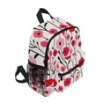 thumbnail image 2 of FORMRS School Backpack with Front Zippered Pocket 12" Student Travel Daypack, Pink Floral, 2 of 6