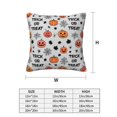 thumbnail image 3 of Halloween Throw Pillow Covers, pumpkin halloween cartoon Halloween Decorations Square Pillow Cases with Invisible Zipper for Bed Couch Sofa, Farmhouse Halloween Decor-2 Pack 18x18, 3 of 6