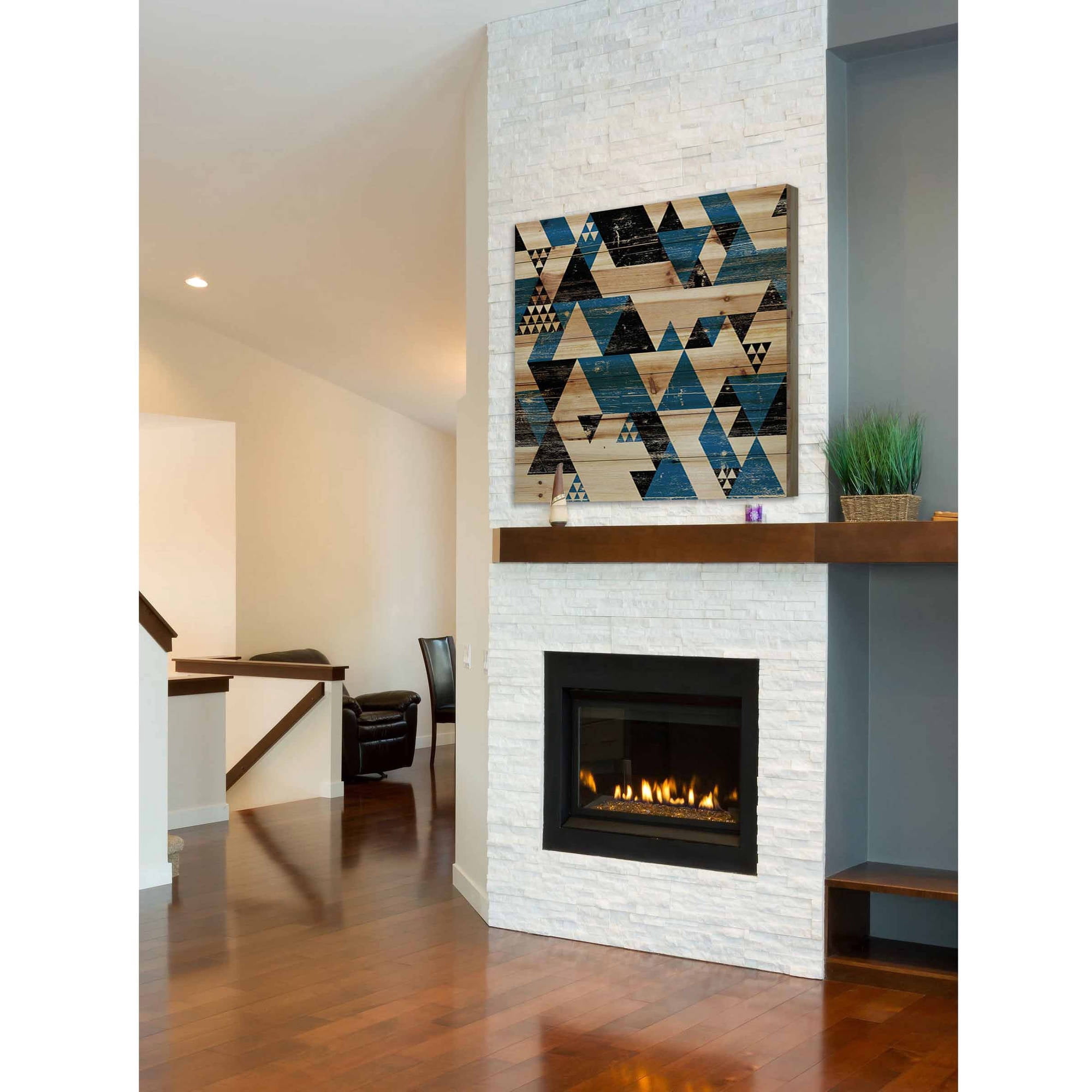 Marmont Hill - "Disjointed" Painting Print on Natural Pine Wood