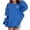 Blue*, variant on Girls Pullover Hoodie Halloween Ghost Boo Letter Pumpkin Spider Graphic Long Sleeve Casual Fall Sweatshirt with Front Pocket for Kids Yellow