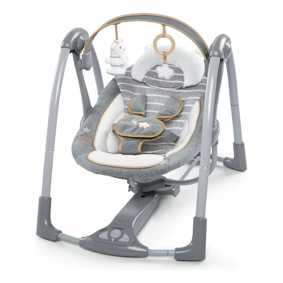 Columpio Mecedora Ingenuity Swing N Go Portable Swin Gris