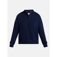 thumbnail image 6 of Scenario Women's and Women's Plus Waffle Knit Button Top with Long Sleeves, Sizes XS-4X, 6 of 6
