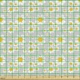 thumbnail image 2 of Neutral Color Fabric by the Yard, Spring Daisy Blossom Branches Summer Petals Season Pattern, Upholstery Fabric for Dining Chairs Home Decor Accents, Marigold White and Pale Grey by Ambesonne, 2 of 5