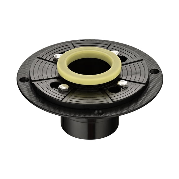 Shower Drain Base with Adjustable Ring   Rubber Coupler for Linear Shower Drain Installation