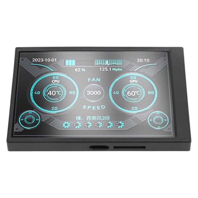 IPS Secondary Screen, USB C Secondary Display Stepless Brightness Adjustment Eye for Computer