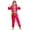 Hot Pink, variant on WEIYLL Outfit Sets For Girls Summer Crew Neck Long Sleeve Print Belly Dance Performance Clothes Suit 5 PCS for 11-12 Years