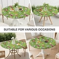 thumbnail image 7 of Green Soccer Comic Pattern Round Fitted Tablecloth with Elastic Edge,Dining Table Cover Waterproof,Outdoor Round Tablecloth for Camping,Dining,Indoor and Outdoor, 7 of 7