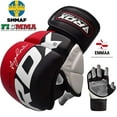 thumbnail image 3 of RDX Martial Arts T6 Grappling Gloves, Red, Medium, 3 of 9