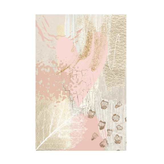 Trademark Fine Art Sally Ann Moss Morning Pink 1 Canvas Wall Art