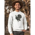 thumbnail image 2 of Turkey Sketch Sweatshirt Men -Image by Shutterstock, Male x-Large, 2 of 4