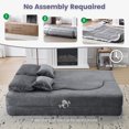 thumbnail image 6 of Convertible Folding Sofa Bed, Full Size Sleeper Couch with High-Density Foam, No Assembly Required, 6 of 8