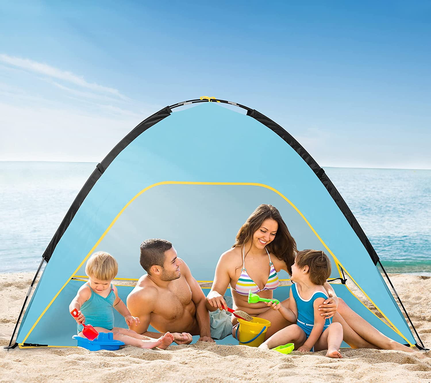 Beach Tent, Portable Beach Sun Shelter 