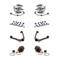 thumbnail image 1 of Transit Auto Front Bearing Lower Ball Joint Upper Control Arm with Sway Bar Stabilizer Link Kit for Car Chevrolet Express 1500 GMC Savana 2500 AWD - Left Right (Driver Passenger) K7T-110378, 1 of 2