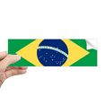 thumbnail image 1 of Brazil National Flag South America Country Rectangle Bumper Sticker Notebook Window Decal, 1 of 1