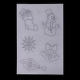 thumbnail image 3 of 6 Piezas Diseños de Navideños Zulema Hojas retráctiles de Plástico Retráctil de Inyección de Tinta, 3 of 8