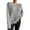Gray Sweaters, variant on Htigea Sweaters for Women Distressed Frayed Hem Tops Casual Crew Neck Long Sleeve Loose Fit Pullover Sweater Gray S