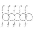 thumbnail image 1 of 5 Sets Adjustable Picture Hanging Wire Kit With Stainless Steel Cable And Hooks Picture Hanging Hardware System Set For Wall Picture Exhibition Art Gallery Display Heavy Duty Frame, 1 of 9