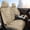 #034 Beige, variant on LAONNVIR Car Seat Covers Full Set,Premium Leather Front and Rear Split Bench Cover,Car Seat Protector Universal Fit for Most Cars,SUVs and Trucks(black,FullSet)