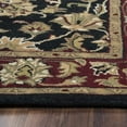 thumbnail image 3 of Alora Decor Sareena 5' x 8' Border Black Burgundy Sage Tan Off White Area Rug, 3 of 5
