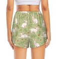 thumbnail image 3 of Picia Cute Rabbit And Flower Pattern Women's 2 in 1 Athletic Running Shorts High Waisted Workout Casual Gym Sweat Shorts with Comfy Liner Zipper Pockets-X-Large, 3 of 9