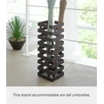 thumbnail image 3 of Yamazaki Home Umbrella Stand - Two Styles, Black, Steel, Square,  Holds 4 umbrellas, No Assembly, 3 of 5