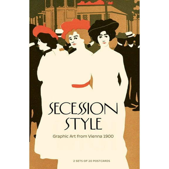 Secession Style: Graphic Art from Vienna 1900: 2 Sets of 20 Postcards, (Hardcover)