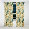thumbnail image 2 of Designart "Gentle Oasis II" Botanical Traditional Curtain, Floral Panel, 2 of 6
