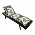 thumbnail image 2 of Outdoor Chaise Lounge Chair Cushion 75.98" x 22.83" Waterproof, High-Density Foam, Adjustable Straps, Patio Pool Deck Furniture Cushion (Hawaii), 2 of 16