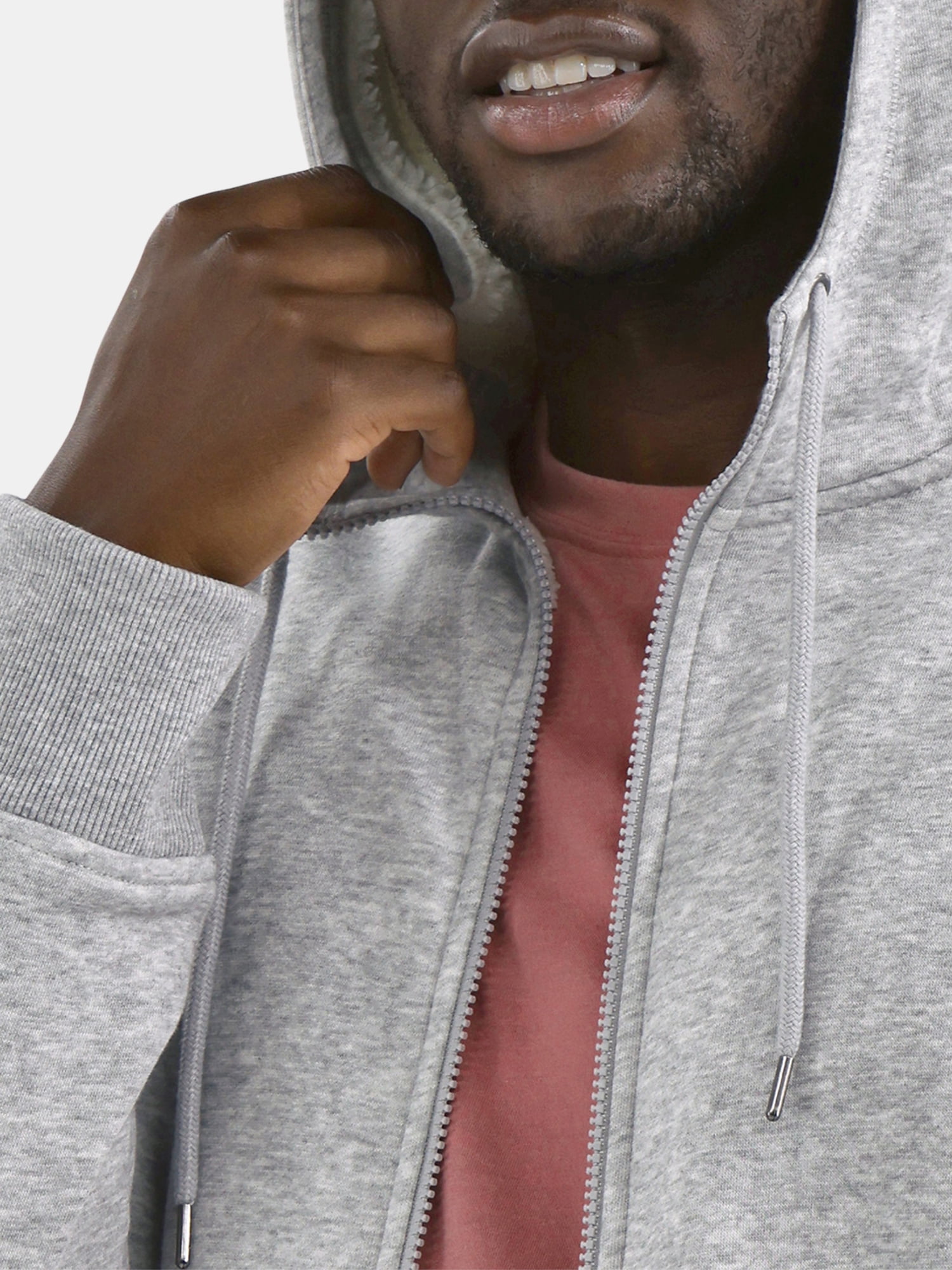 George Men's High Pile Fleece Hoodie Jacket, Sizes S-3XL