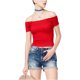 thumbnail image 2 of American Rag Blusa de punto fruncido para mujer, rojo, mediano American Rag Tejer, 2 of 2