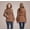 Camel, variant on Wool Blend Duffle Coat with Hood-Black-XL