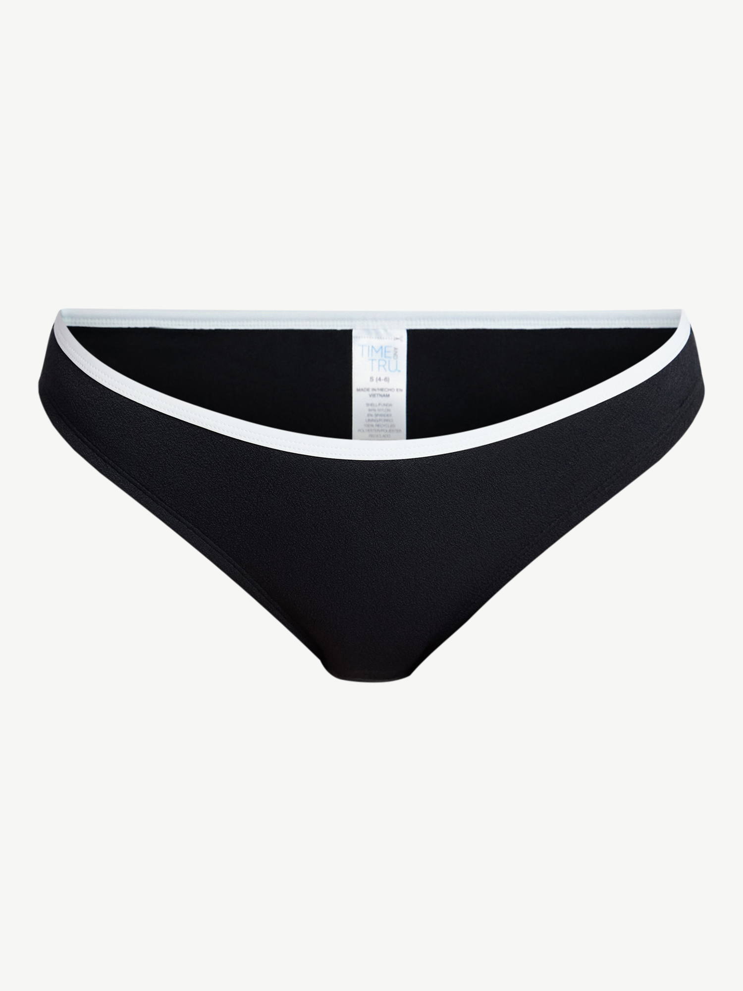 Time and Tru Women's Tropez Binded Bikini Bottoms, Sizes XS-XL