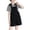 Black, variant on Happy Cherry Girls Summer Jumpsuits Spaghetti Strap Kid Sleeveless Romper Cotton Loose Overalls Short Pants with Pockets 7-8 Years