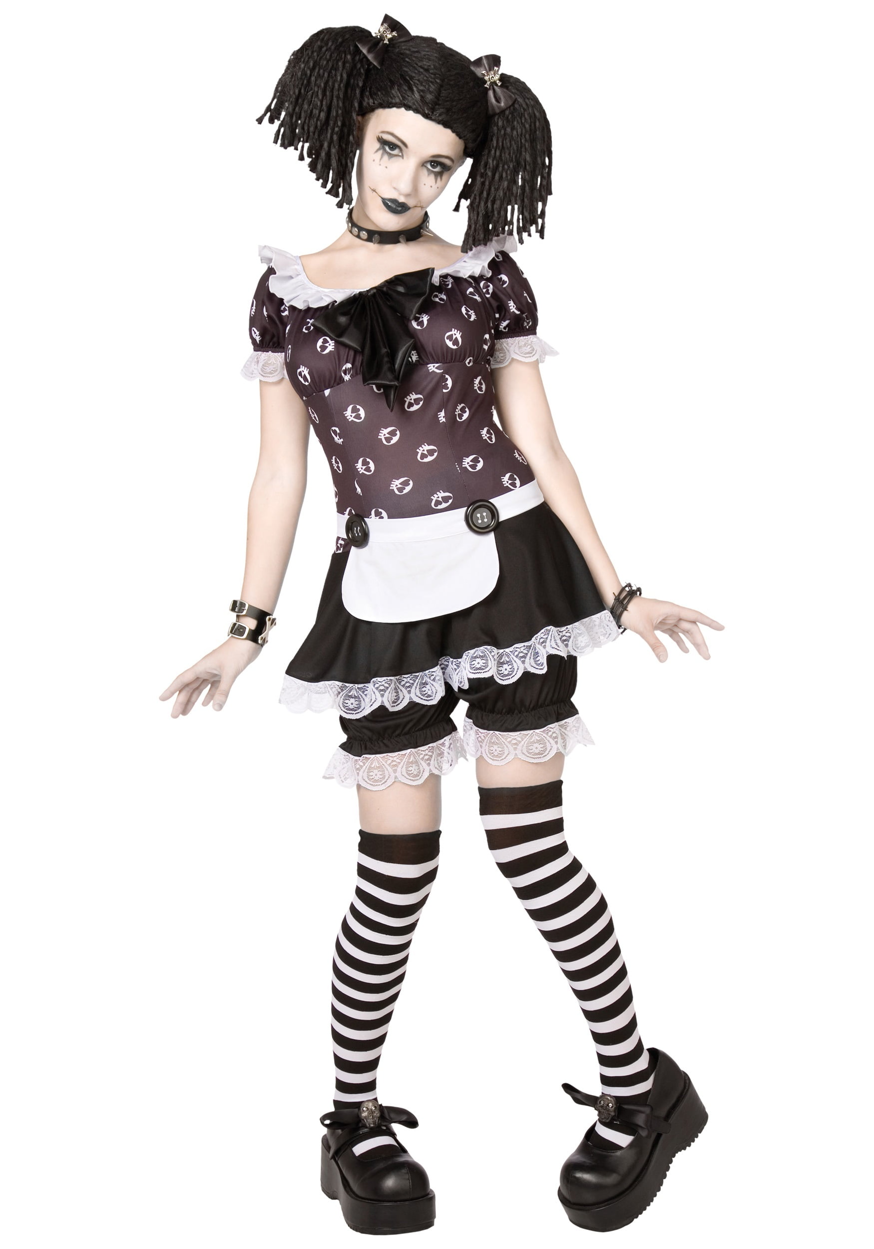 skrue kat lys pære Plus Size Gothic Rag Doll Costume - Walmart.com