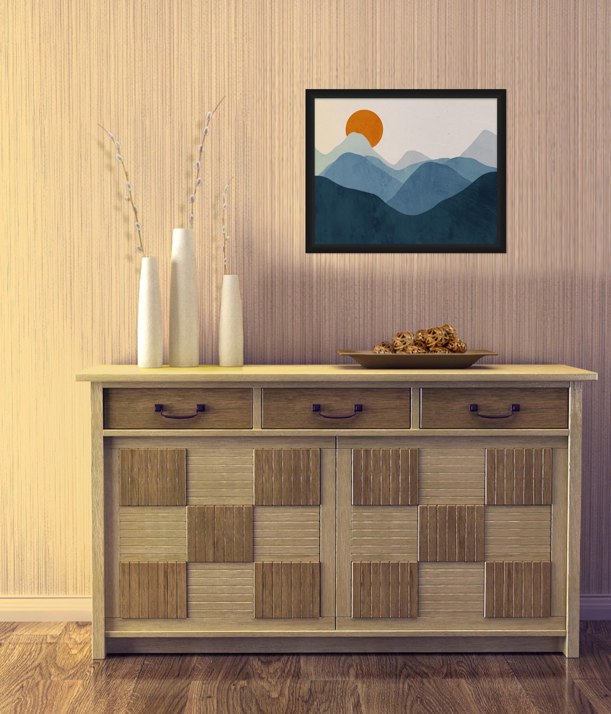 PTM Images Sun Dream 4 Framed Canvas Wall Art